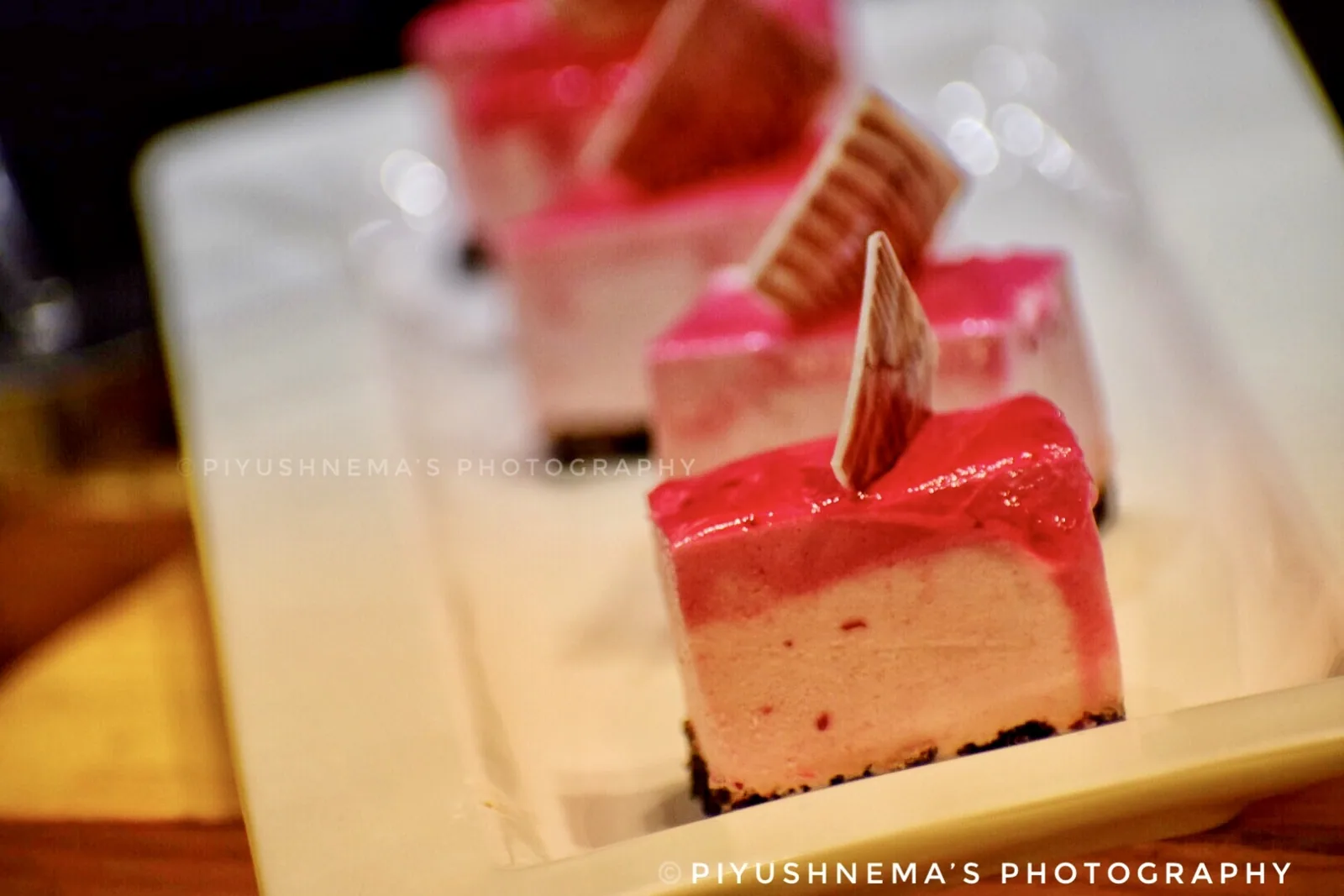 Strawberry mousse pastry — photography by Nemora