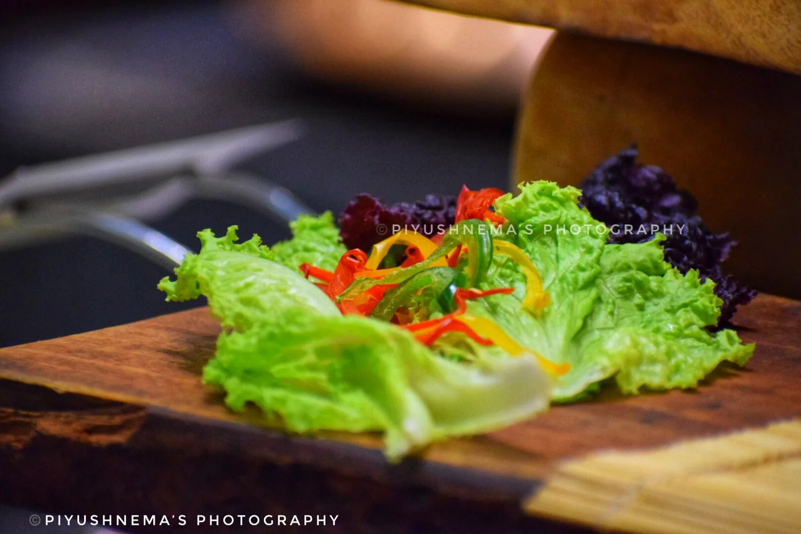 Garden salad plating — photography by Nemora