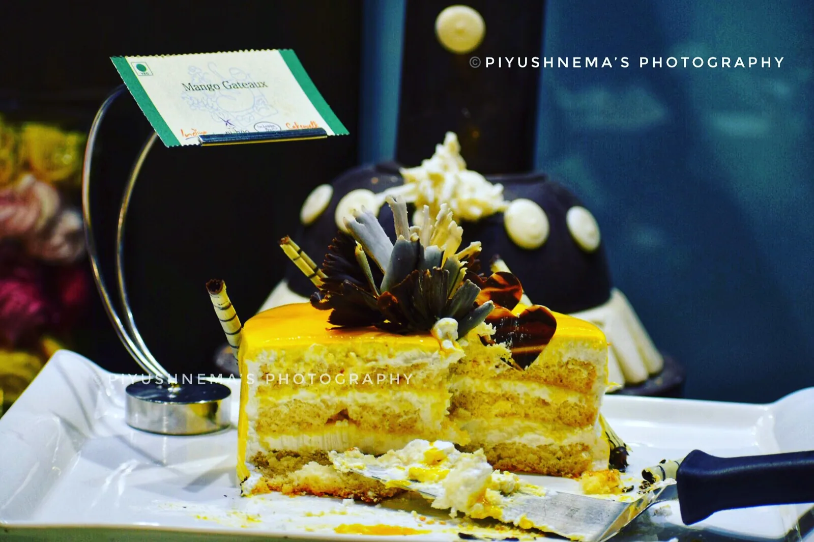 Celebration cake, cross-section — photography by Nemora